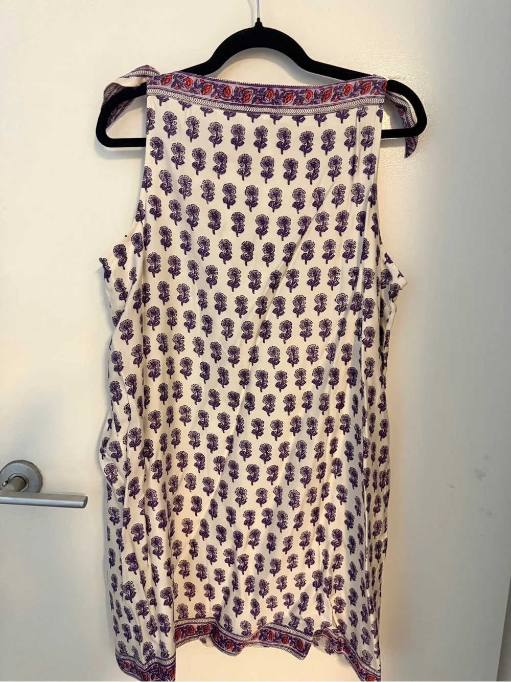 J.Crew NWT Block Print Tie-Shoulder Mini Dress